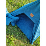 TeePee stan Golden dog 75 x 75 x 90 cm - modrý